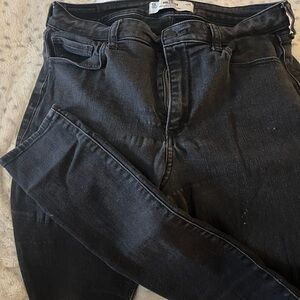 Hollister Women's Dark Gray Skinny Jeans